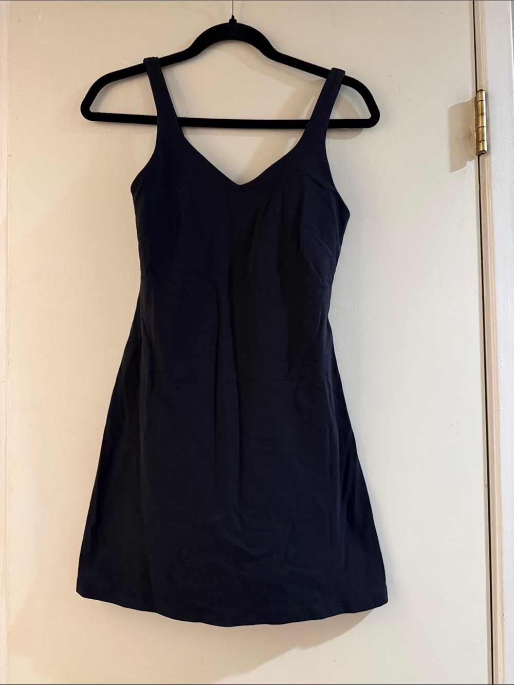 lululemon athletica black V-Neck Mini Dress